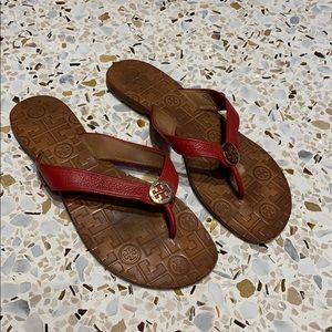 Tory Burch Thong Sandals Red Size 8.5